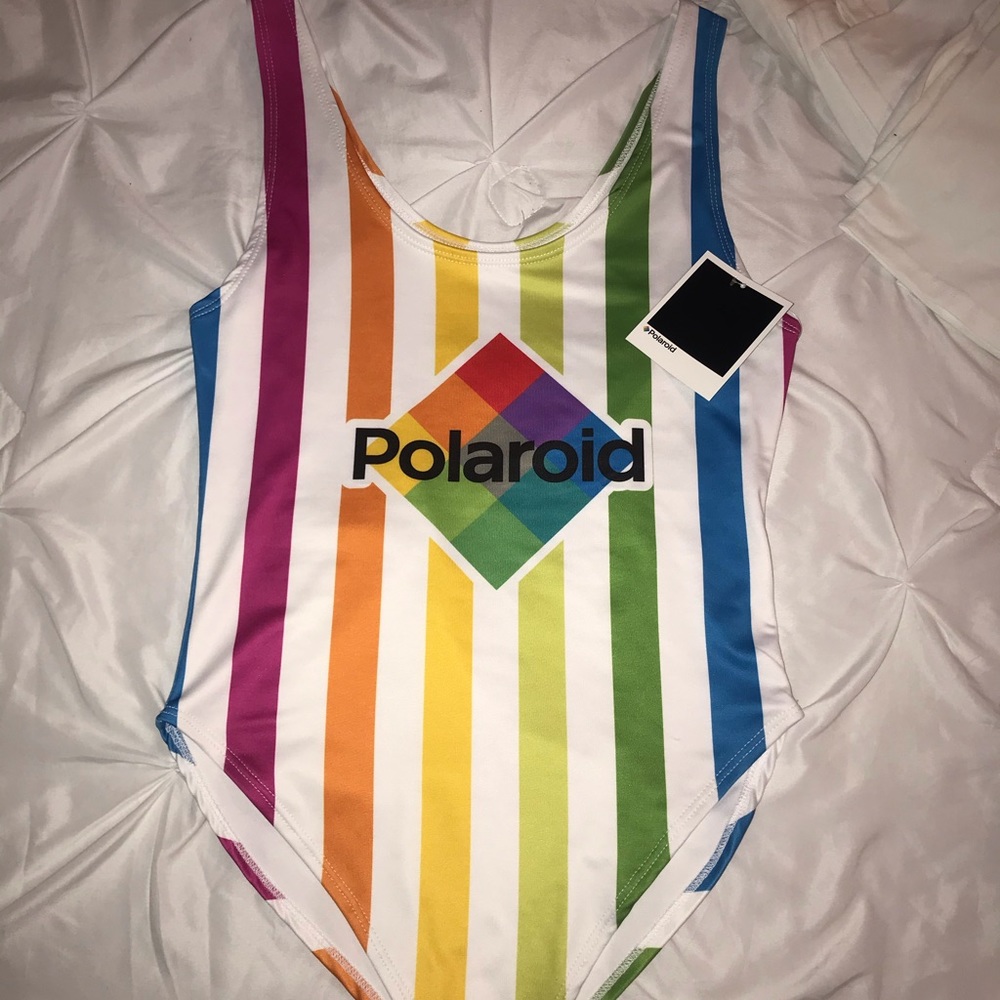 Polaroid one piece bathing suit